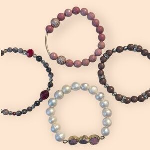 Beaded Bracelet 4 Piece Bundle